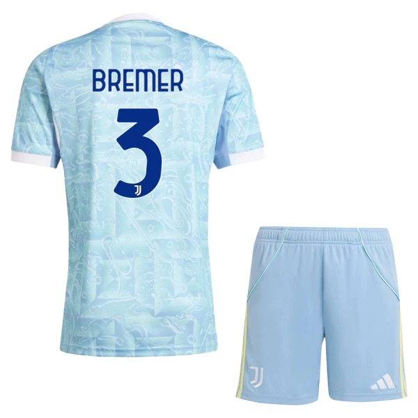 Maglia Juventus Bremer 3 Bambino Gara Away 2025/26 Maglia Juventus Bremer 3 Bambino Gara Away 2025/26