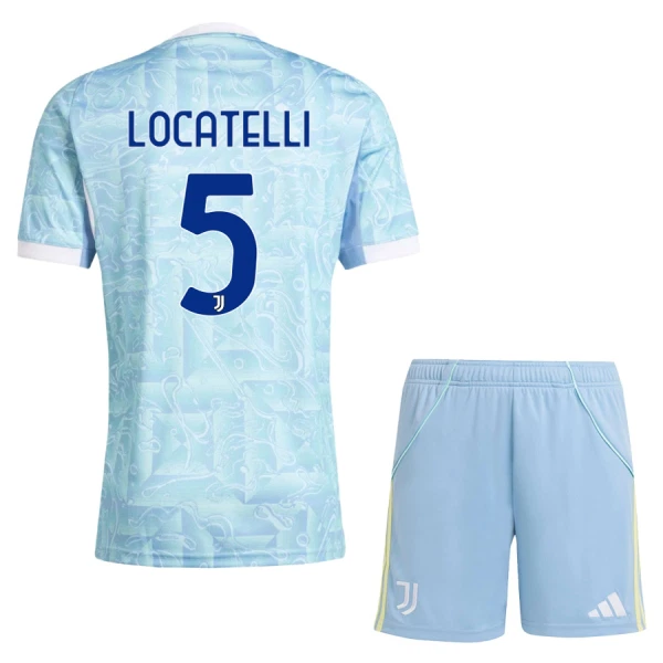 Maglia Juventus Locatelli 5 Bambino Gara Away 2025/26 Maglia Juventus Locatelli 5 Bambino Gara Away 2025/26