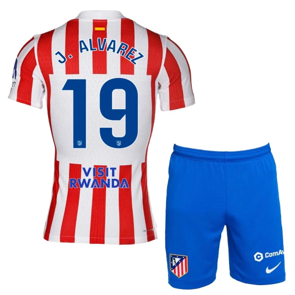 Maglia Atlético Madrid Julián Álvarez 19 Bambino Gara Home 2025/26 Maglia Atlético Madrid Julián Álvarez 19 Bambino Gara Home 2025/26