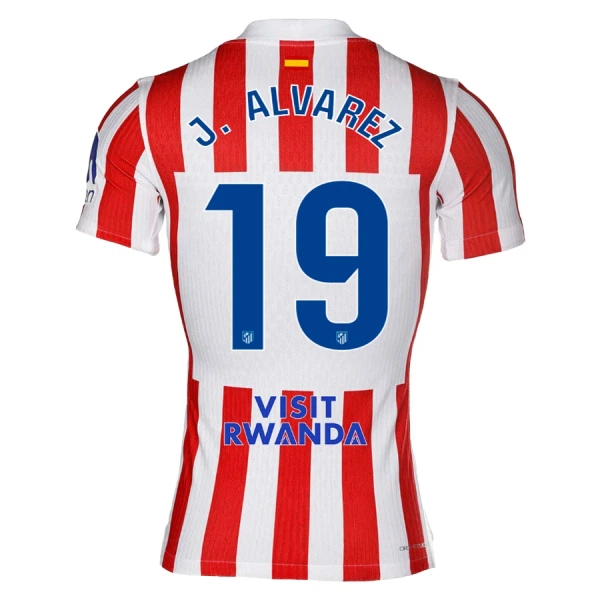 Maglia Atlético Madrid Julián Álvarez 19 Gara Home 2025/26 Maglia Atlético Madrid Julián Álvarez 19 Gara Home 2025/26
