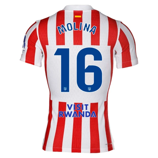 Maglia Atlético Madrid Molina 16 Gara Home 2025/26 Maglia Atlético Madrid Molina 16 Gara Home 2025/26
