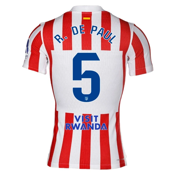 Maglia Atlético Madrid Rodrigo de Paul 5 Gara Home 2025/26 Maglia Atlético Madrid Rodrigo de Paul 5 Gara Home 2025/26