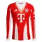 Maglia FC Bayern Monaco Gara Home 2025/26 Maniche Lunghe