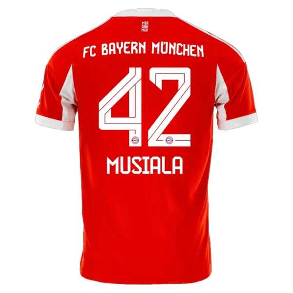 Maglia FC Bayern Monaco Jamal Musiala 42 Gara Home 2025/26 Maglia FC Bayern Monaco Jamal Musiala 42 Gara Home 2025/26