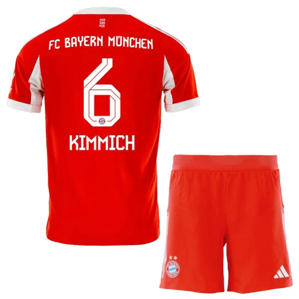 Maglia FC Bayern Monaco Joshua Kimmich 6 Bambino Gara Home 2025/26 Maglia FC Bayern Monaco Joshua Kimmich 6 Bambino Gara Home 2025/26