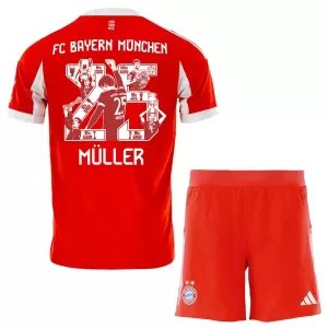 Maglia FC Bayern Monaco Thomas Müller 25 Bambino Gara Home 2025/26 (Speciell)