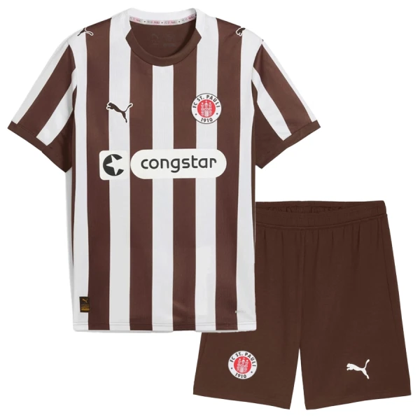 Maglia St Pauli Bambino Gara Home 2025/26 Maglia St Pauli Bambino Gara Home 2025/26