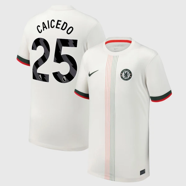Maglia Chelsea Moisés Caicedo 25 Gara Away 2025/26 Maglia Chelsea Moisés Caicedo 25 Gara Away 2025/26