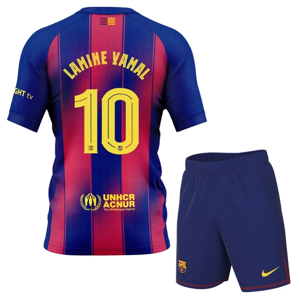 Maglia Barcellona Lamine Yamal 10 Bambino Gara Home 2025/26 Maglia Barcellona Lamine Yamal 10 Bambino Gara Home 2025/26