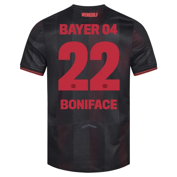 Maglia Bayer 04 Leverkusen Victor Boniface 22 Gara Home 2025/26 Maglia Bayer 04 Leverkusen Victor Boniface 22 Gara Home 2025/26