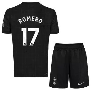 Maglia Tottenham Hotspur Cristian Romero 17 Bambino Gara Away 2025/26