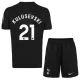 Maglia Tottenham Hotspur Dejan Kulusevski 21 Bambino Gara Away 2025/26 Maglia Tottenham Hotspur Dejan Kulusevski 21 Bambino Gara Away 2025/26