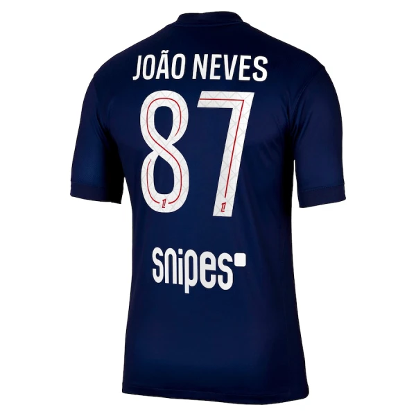 Maglia Paris Saint-Germain Joao Neves 87 Gara Home 2025/26