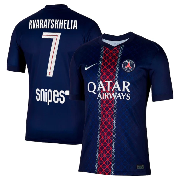 Maglia Paris Saint-Germain Kvaratskhelia 7 Gara Home 2025/26 Maglia Paris Saint-Germain Kvaratskhelia 7 Gara Home 2025/26
