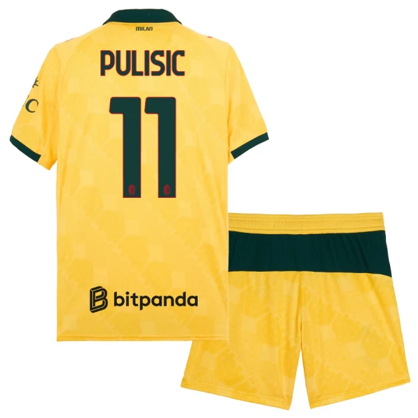 Maglia AC Milan Christian Pulišić 11 Bambino Gara Third 2025/26 Maglia AC Milan Christian Pulišić 11 Bambino Gara Third 2025/26