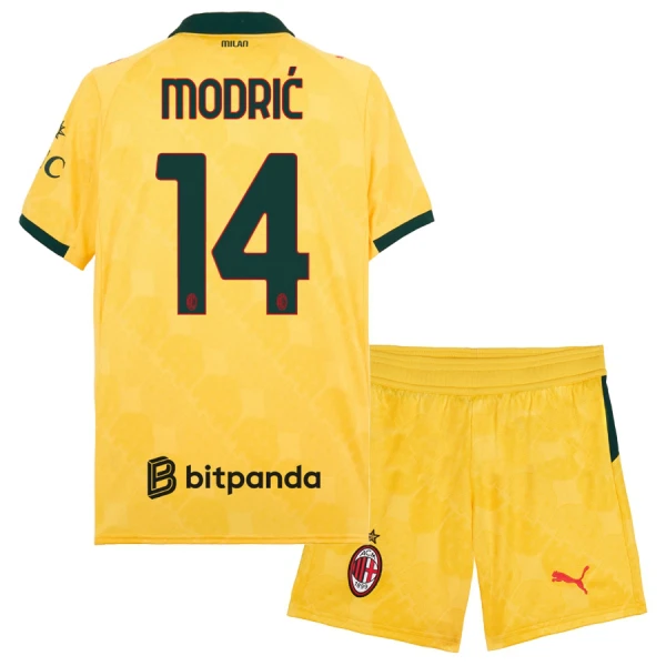 Maglia AC Milan Luka Modrić 14 Bambino Gara Third 2025/26 Maglia AC Milan Luka Modrić 14 Bambino Gara Third 2025/26