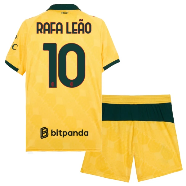 Maglia AC Milan Rafael Leão 10 Bambino Gara Third 2025/26 Maglia AC Milan Rafael Leão 10 Bambino Gara Third 2025/26