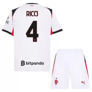 Maglia AC Milan Ricci 4 Bambino Gara Away 2025/26