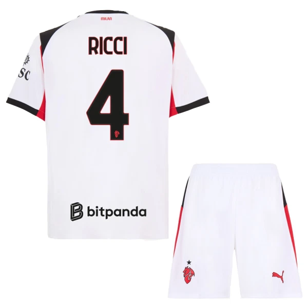 Maglia AC Milan Ricci 4 Bambino Gara Away 2025/26 Maglia AC Milan Ricci 4 Bambino Gara Away 2025/26