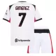 Maglia AC Milan Santiago Gimenez 7 Bambino Gara Away 2025/26 Maglia AC Milan Santiago Gimenez 7 Bambino Gara Away 2025/26