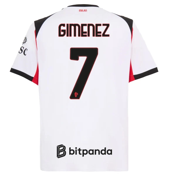 Maglia AC Milan Santiago Gimenez 7 Gara Away 2025/26 Maglia AC Milan Santiago Gimenez 7 Gara Away 2025/26