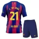 Maglia Barcellona Frenkie de Jong 21 Bambino Gara Home 2025/26