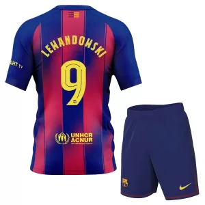 Maglia Barcellona Robert Lewandowski 9 Bambino Gara Home 2025/26