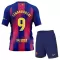 Maglia Barcellona Robert Lewandowski 9 Bambino Gara Home 2025/26