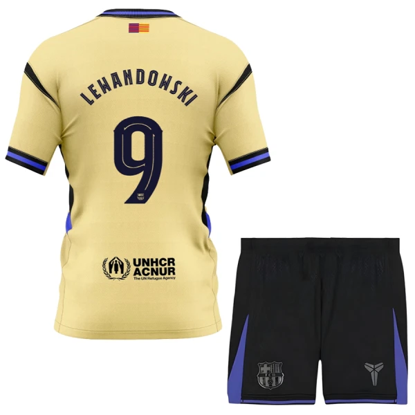 Maglia Barcellona x Kobe Bryant Robert Lewandowski 9 Bambino Gara Away 2025/26
