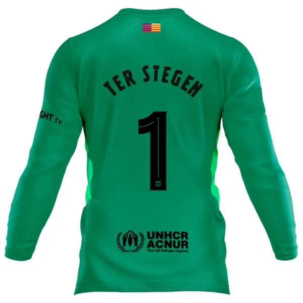 Maglia Portiere Barcellona Ter Stegen 1 2025/26 Maniche Lunghe Maglia Portiere Barcellona Ter Stegen 1 2025/26 Maniche Lunghe