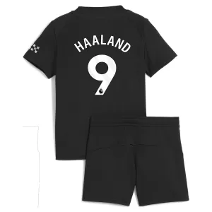 Maglia Manchester City Erling Haaland 9 Bambino Gara Away 2025/26