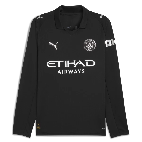 Maglia Manchester City Gara Away 2025/26 Maniche Lunghe Maglia Manchester City Gara Away 2025/26 Maniche Lunghe