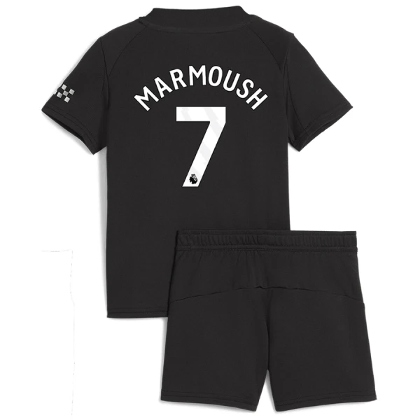 Maglia Manchester City Marmoush 7 Bambino Gara Away 2025/26 Maglia Manchester City Marmoush 7 Bambino Gara Away 2025/26