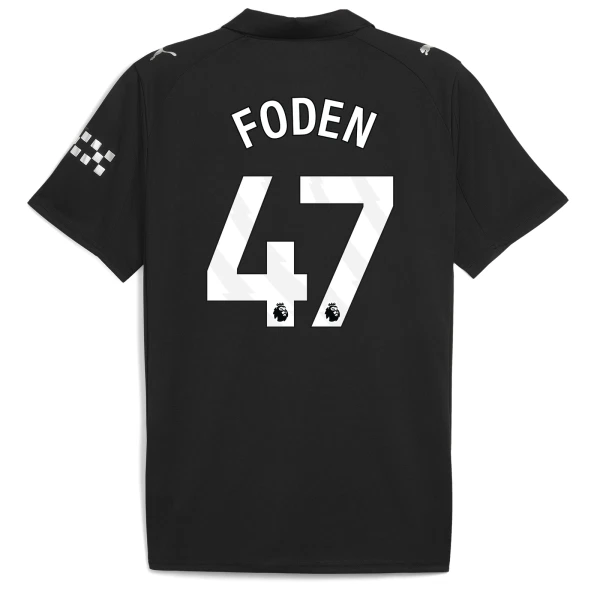 Maglia Manchester City Phil Foden 47 Gara Away 2025/26 Maglia Manchester City Phil Foden 47 Gara Away 2025/26