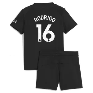 Maglia Manchester City Rodrigo Hernández 16 Bambino Gara Away 2025/26