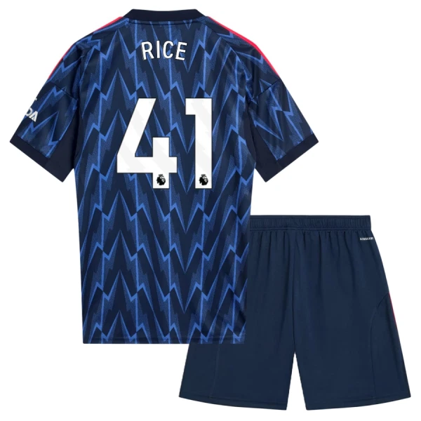 Maglia Arsenal Declan Rice 41 Bambino Gara Away 2025/26 Maglia Arsenal Declan Rice 41 Bambino Gara Away 2025/26