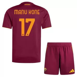 Maglia AS Roma Manu Kone 17 Bambino Gara Home 2025/26