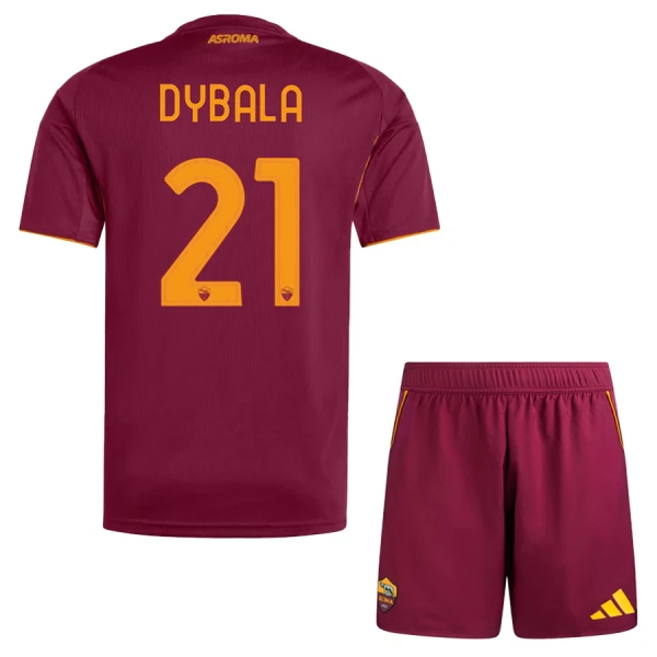 Maglia AS Roma Paulo Dybala 21 Bambino Gara Home 2025/26 Maglia AS Roma Paulo Dybala 21 Bambino Gara Home 2025/26