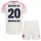 Maglia Bayer 04 Leverkusen Alejandro Grimaldo 20 Bambino Gara Away 2025/26