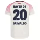 Maglia Bayer 04 Leverkusen Alejandro Grimaldo 20 Gara Away 2025/26 Maglia Bayer 04 Leverkusen Alejandro Grimaldo 20 Gara Away 2025/26