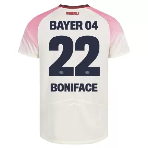 Maglia Bayer 04 Leverkusen Victor Boniface 22 Gara Away 2025/26
