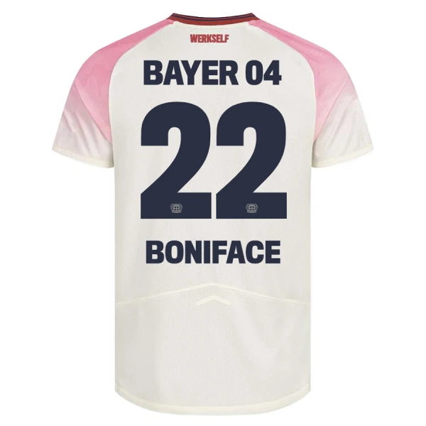 Maglia Bayer 04 Leverkusen Victor Boniface 22 Gara Away 2025/26 Maglia Bayer 04 Leverkusen Victor Boniface 22 Gara Away 2025/26
