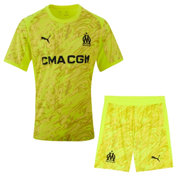 Maglia Portiere Olympique Marsiglia Bambino 2025/26 Giallo Maglia Portiere Olympique Marsiglia Bambino 2025/26 Giallo