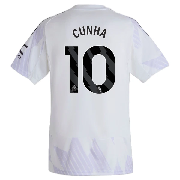 Maglia Manchester United Cunha 10 Gara Away 2025/26 Maglia Manchester United Cunha 10 Gara Away 2025/26