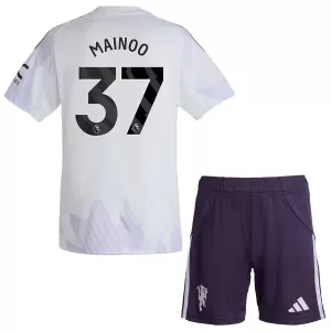 Maglia Manchester United Kobbie Mainoo 37 Bambino Gara Away 2025/26