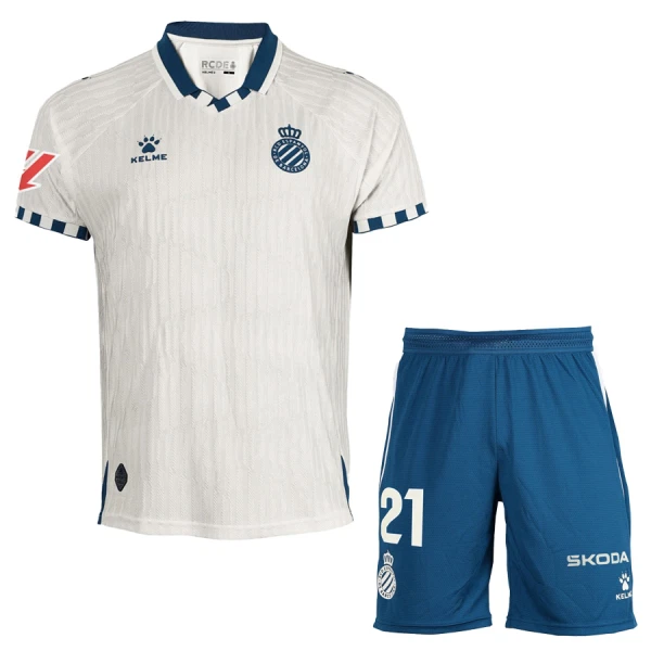 Maglia RCD Espanyol Bambino Gara Away 2025/26 Maglia RCD Espanyol Bambino Gara Away 2025/26