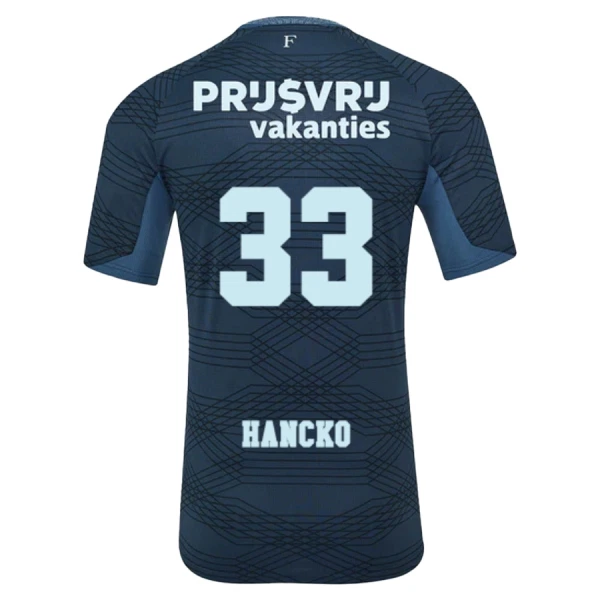 Maglia Feyenoord Rotterdam Hancko 33 Bambino Gara Away 2025/26
