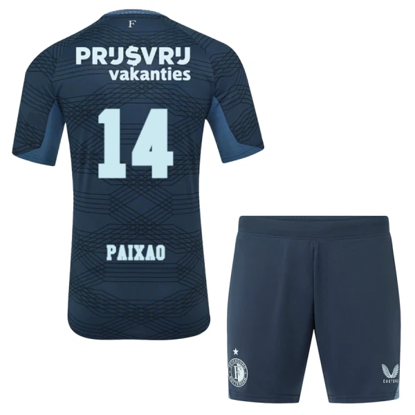 Maglia Feyenoord Rotterdam Paixao 14 Bambino Gara Away 2025/26 Maglia Feyenoord Rotterdam Paixao 14 Bambino Gara Away 2025/26