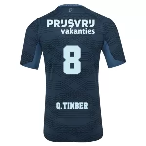 Maglia Feyenoord Rotterdam Q. Timber 8 Gara Away 2025/26