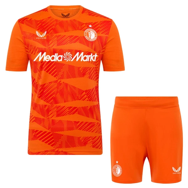 Maglia Portiere Feyenoord Rotterdam Bambino 2025/26 Arancia